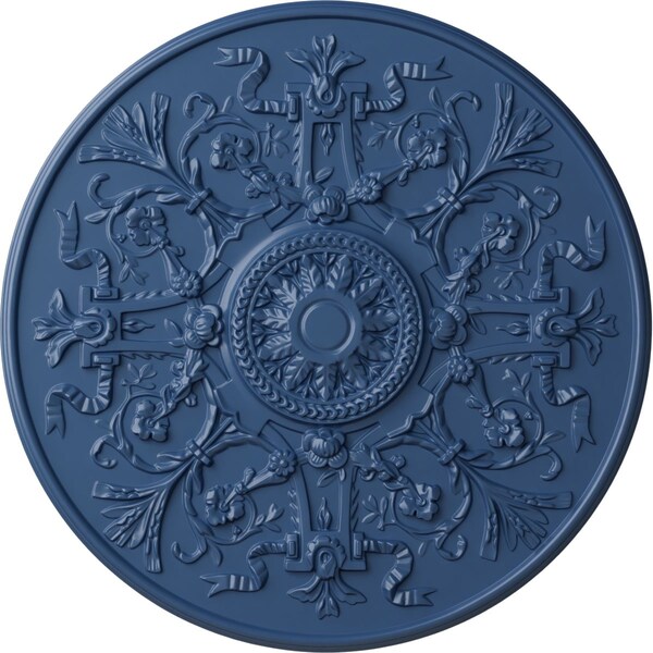 Ekena Millwork Versailles Ceiling Medallion (Fits Canopies up to 3 1/4"), Hand-Painted Americana, 33"OD x 1 3/4"P CM33VEAMF - main